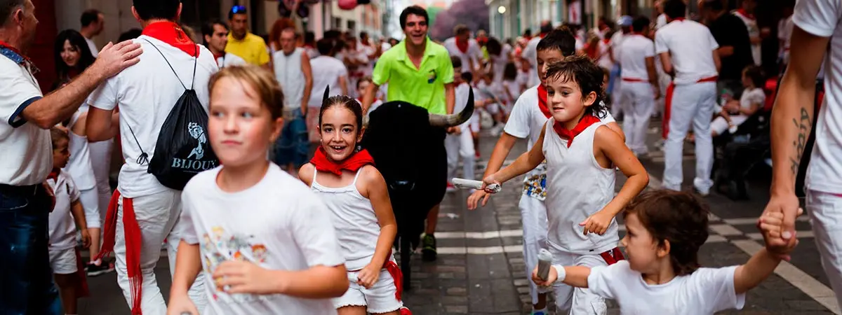 Txiki Running of the Bulls of San Ferm&iacute;n in Pamplona