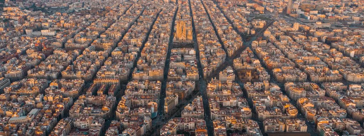 panoramic of barcelona