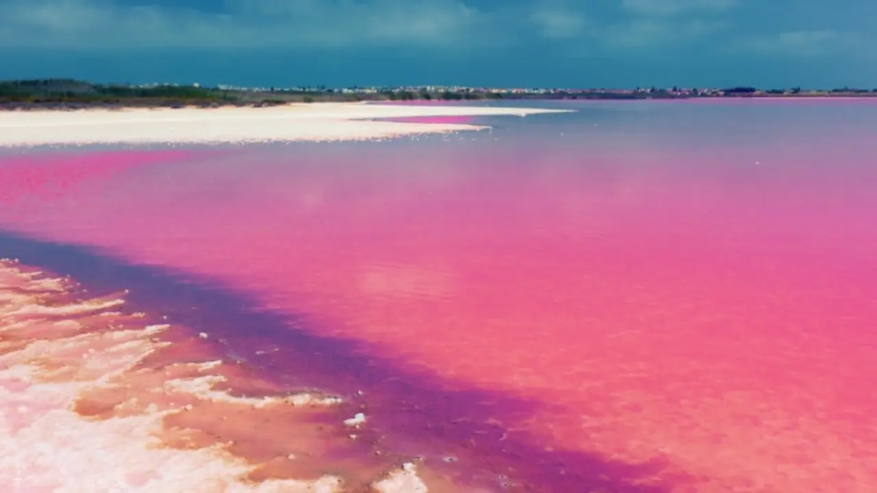 Pink lagoon in Torrevieja