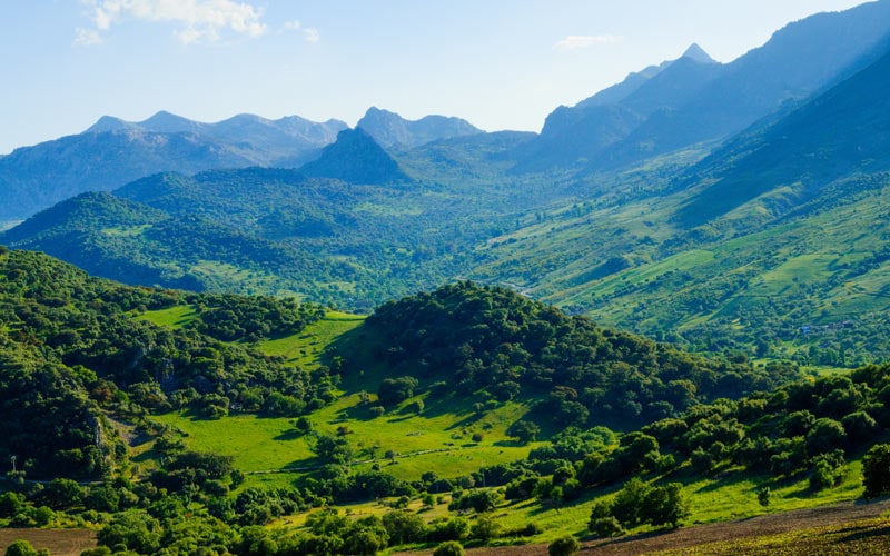 Sierra de Grazalema en su vertiente malagueña