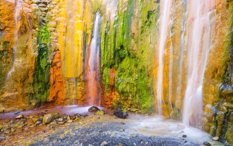 Cascada de Los Colores en la Caldera de Taburiente