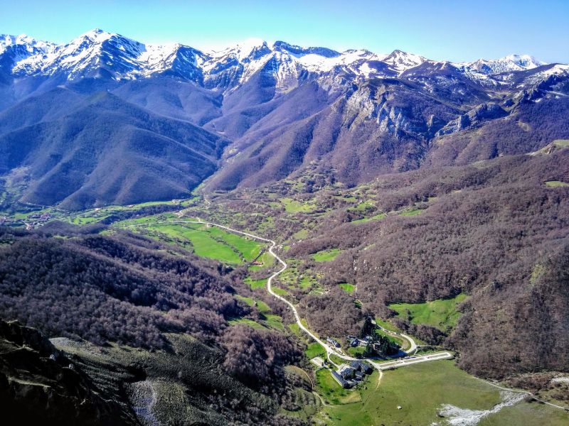 Vista de Fuente Dé, un pueblo muy aislado