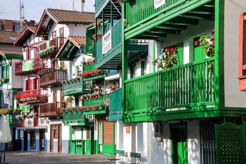 Hondarribia in Gipuzkoa, a town on the border with France