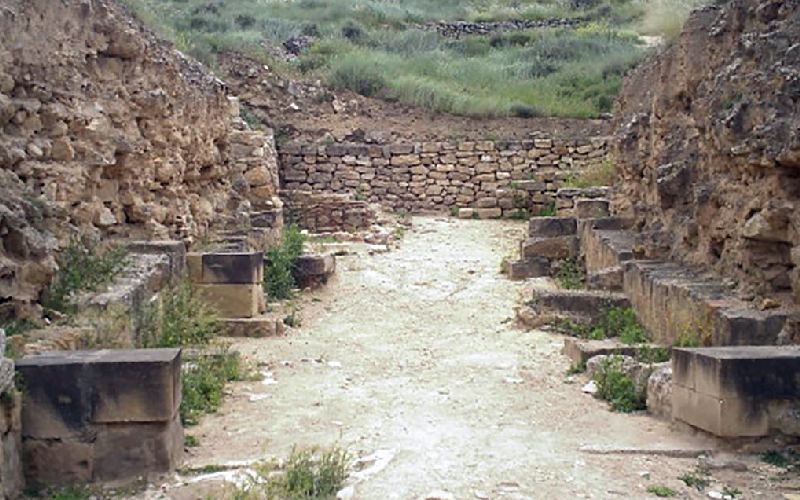 Murallas de la ciudad abandonada de Contrebia Leucade