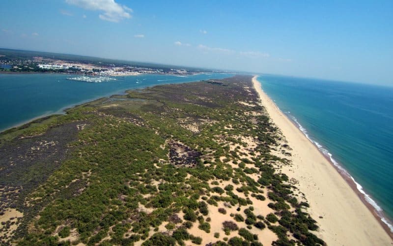 Playa de Nueva Umbría desde El Rompido