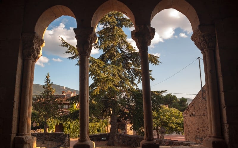 Vistas desde la galería de la iglesia de San Miguel Arcángel en Sotosalbos