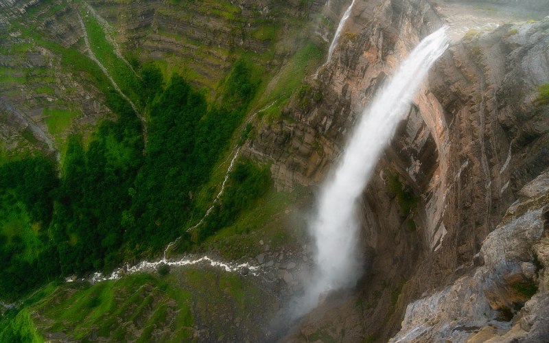 Vista cenital del Salto del Nervión