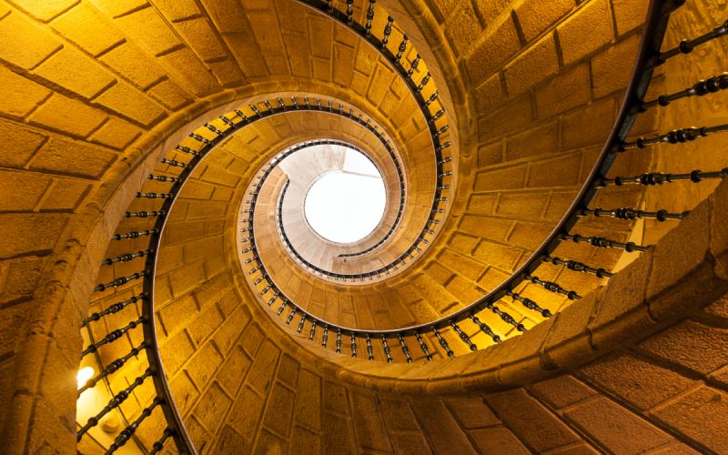 Escalera helicoidal Santo Domingo de Bonaval