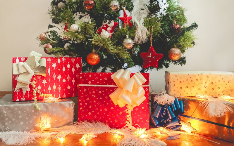 Gifts under the Christmas tree