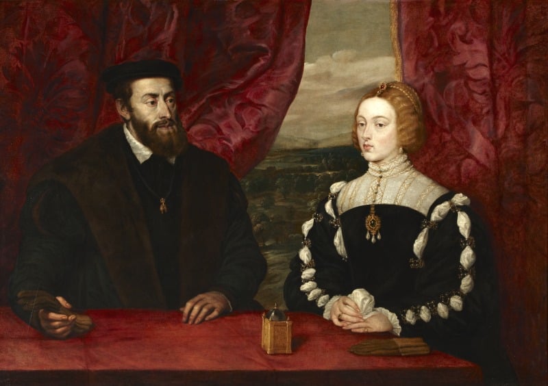 Carlos V y la emperatriz Isabel, Peter Paul Rubens, 1628