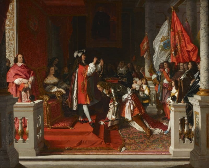 Felipe V impone el Toisón de oro al Duque de Berwick, Jean Auguste Dominique Ingres, 1818