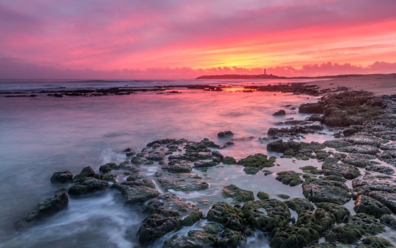 Sunset from one of the beaches at Cape Trafalgar