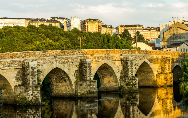 Roman bridge in Lugo