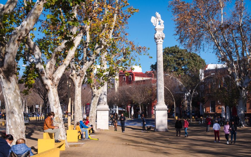 Columnas de los leones, Alameda de Hércules