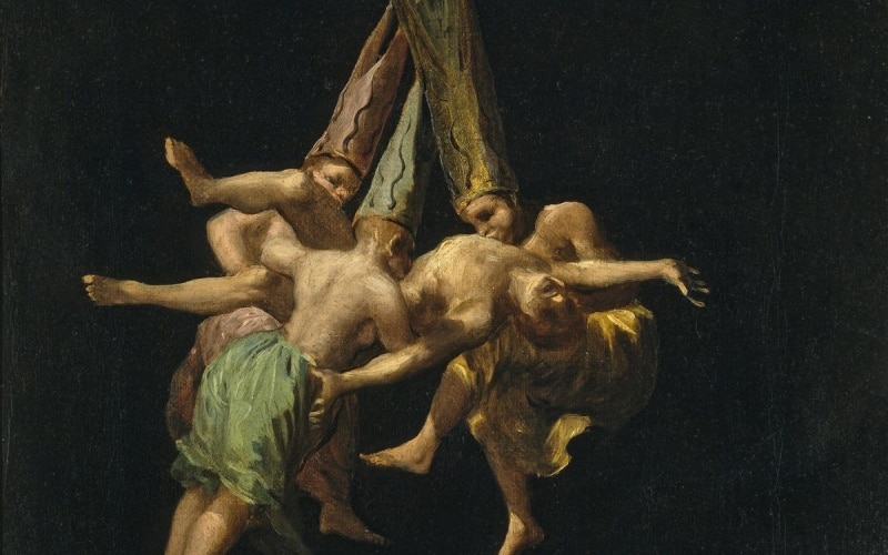 Vuelo de brujas, Goya
