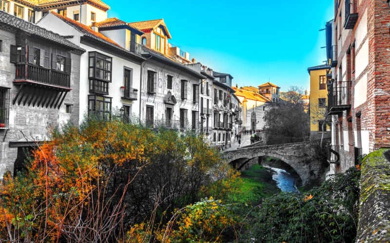 A charming street in Granada