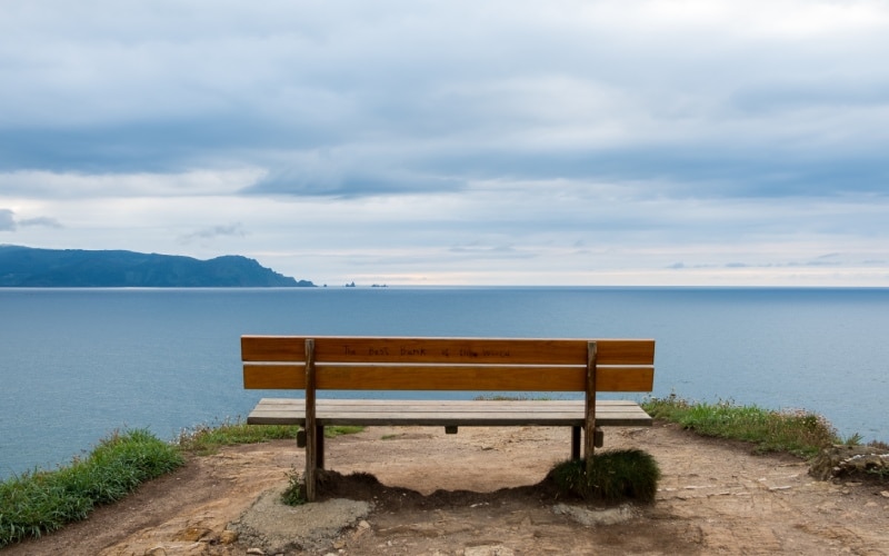 The infinite view from the best bench in the world