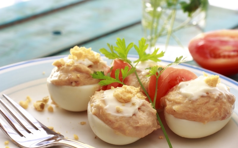 stuffed eggs