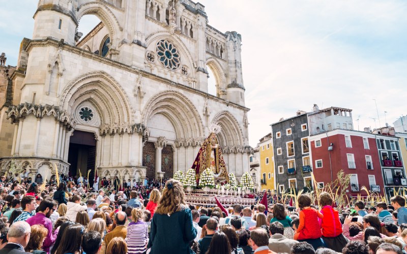 Procession in Cuenca, one of the best regions of Spain for this Holy week