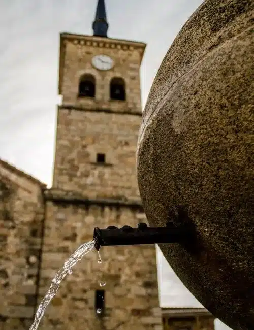 Fontain in the church. 