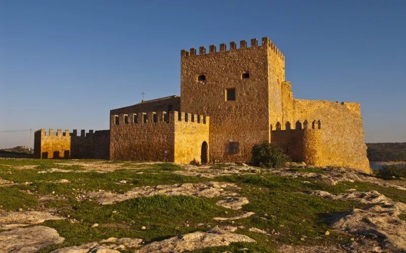 A castle on a hill