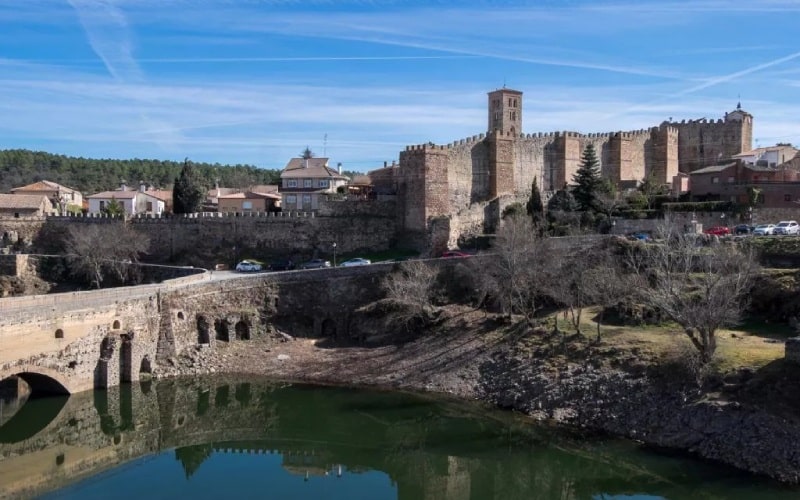 A bridge over a river and a fortress