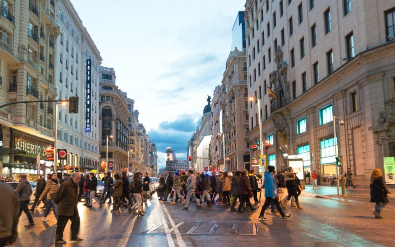 A crowded street