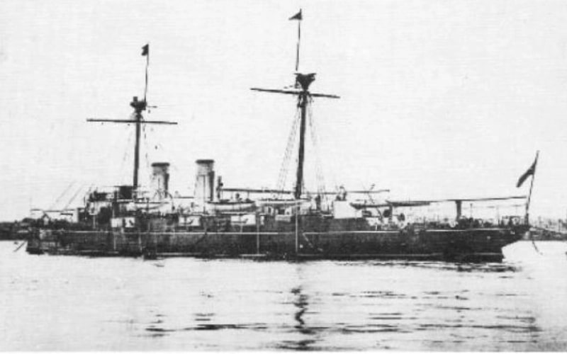 A black and white picture of a large ship