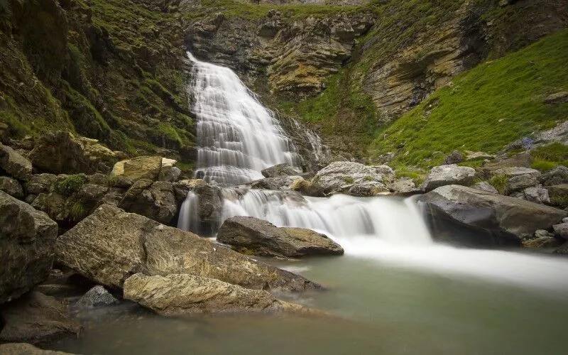 A waterfall in the Ordesa and Monte Perdido National Park