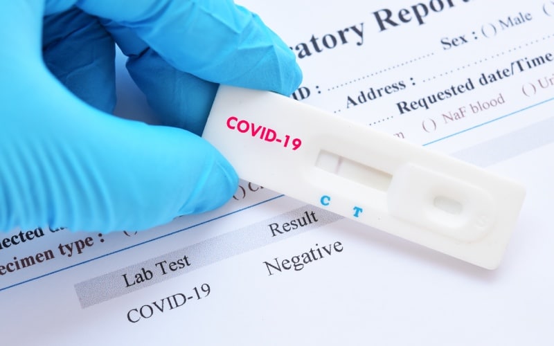 Covid test results