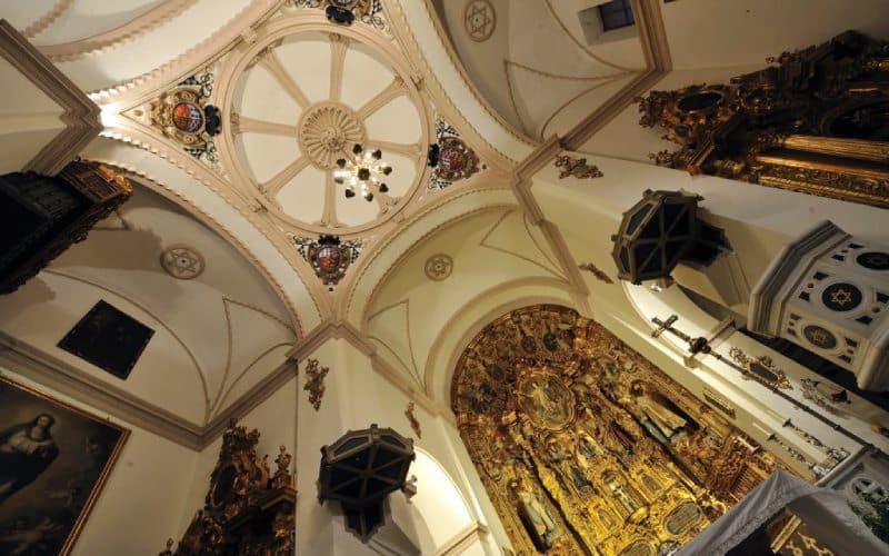 The decorated dome of a church