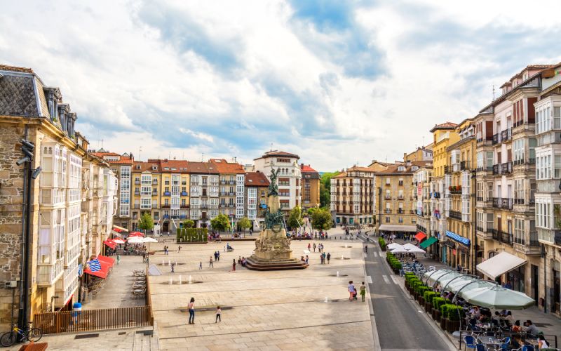 The street life in Vitoria is fantastic