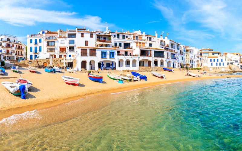 The picture-perfect scene at Calella de Palafrugell