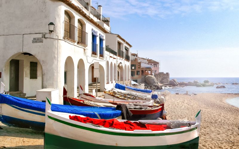 The beach of Calella de Palafrugell