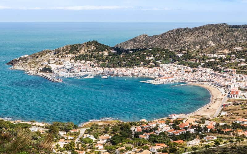 Panoramic view of Port de la Selva