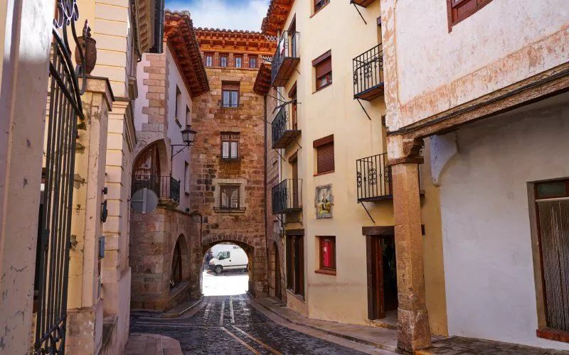 Archway in Mora de Rubielos near Valencia