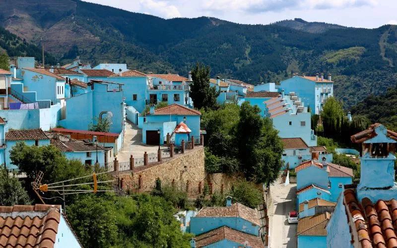A blue village