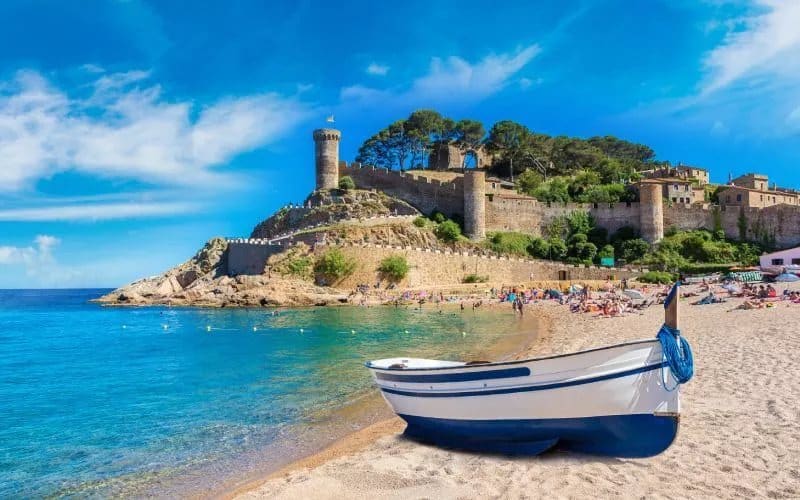 The castle of Tossa de Mar