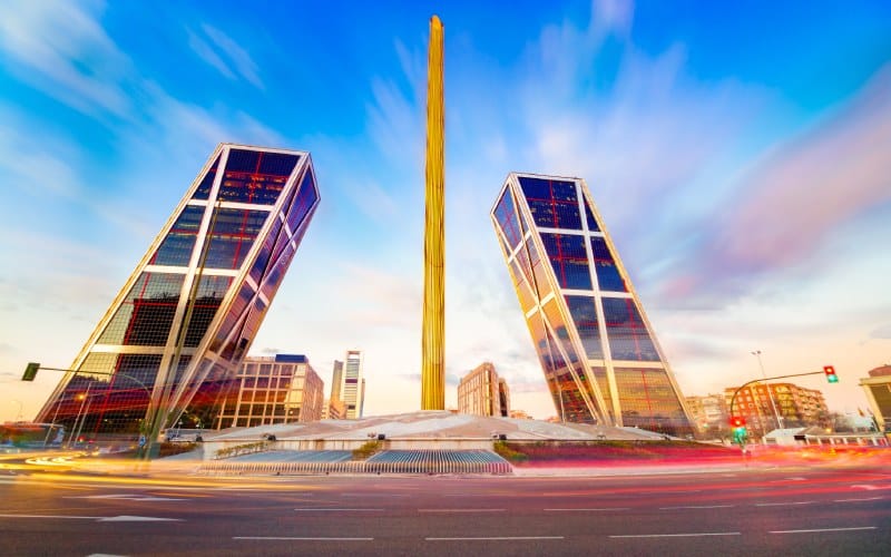 The KIO Towers, contemporary architecture in Madrid