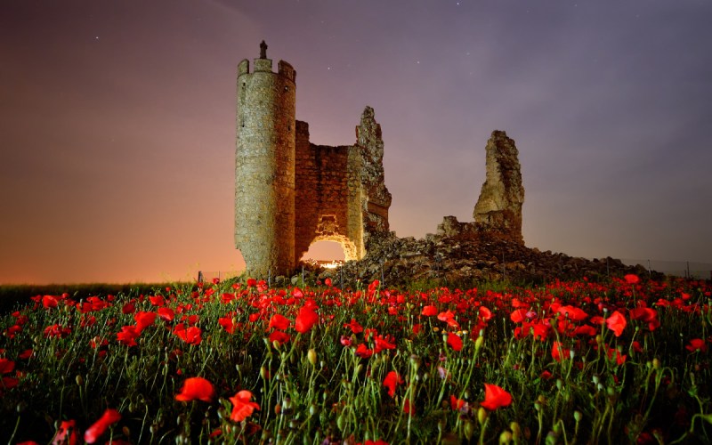 Anochecer en el Castillo de Rivadeneyra