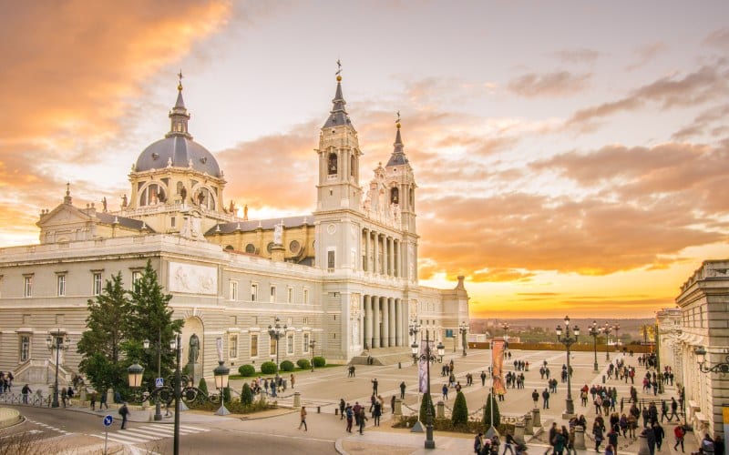 The beautiful Almudena Cathedral