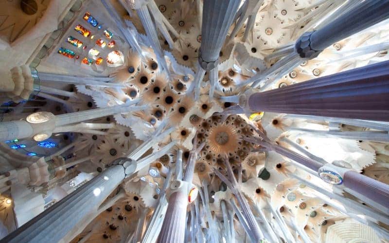 Interior of the Sagrada Familia