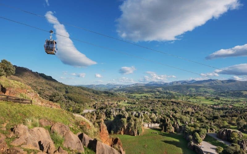 A beautiful landscape in Cabárceno