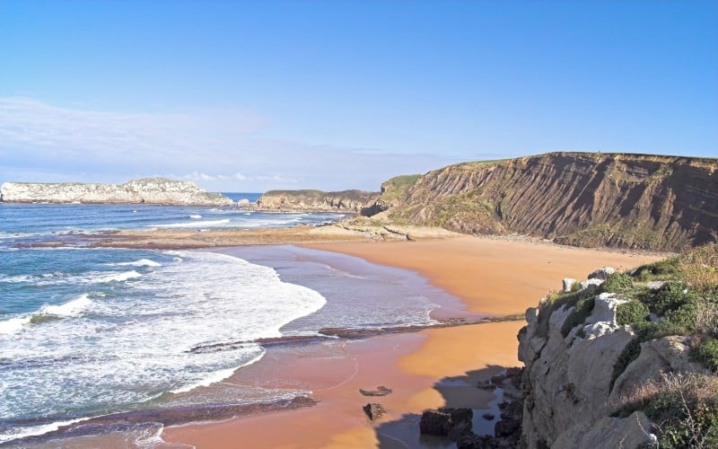 One of the beaches in Miengo