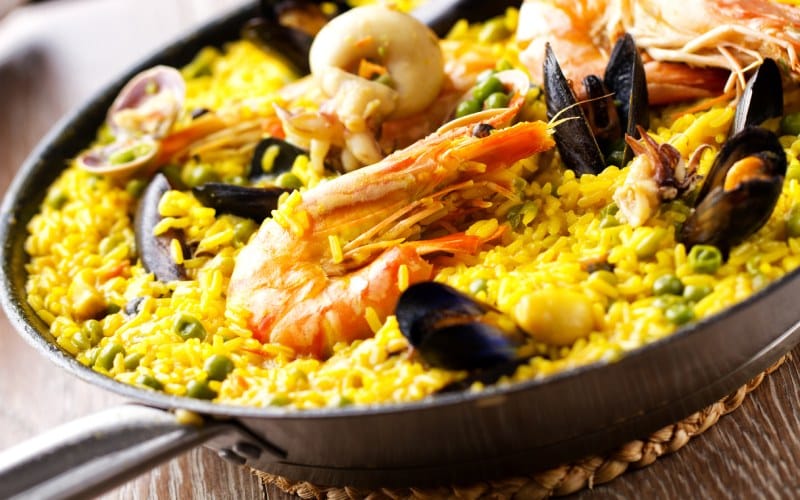 Traditional Spanish paella