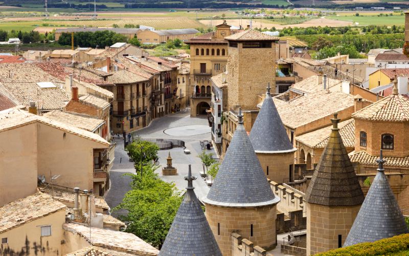 The medieval village of Olite