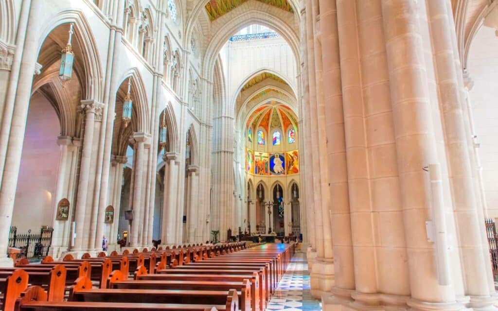 Interior of the temple