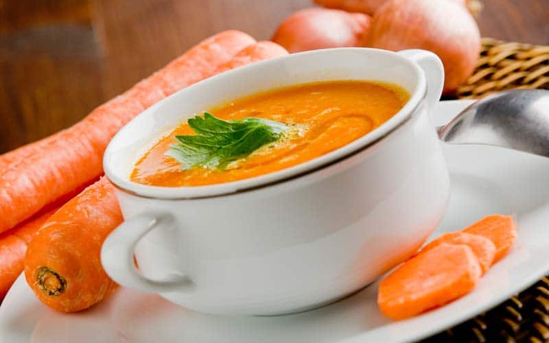 Carrot and orange soup