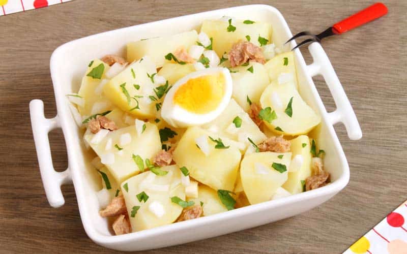 Papas aliñás, a refreshing recipe