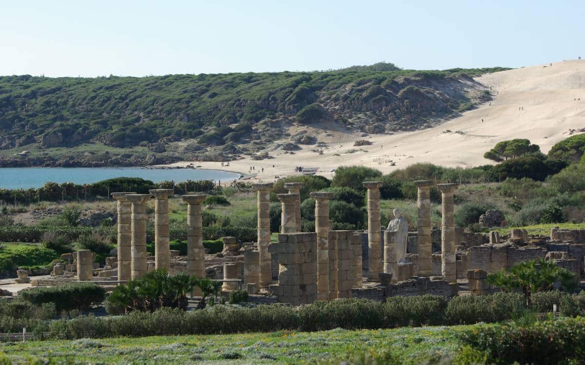 Garden of columns in the Roman town Baelo Claudia